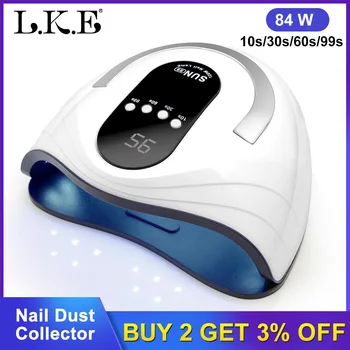 

84W LED UV Lamp Nail Dryer With Timer Button LCD Screen Nail Art Tools Professional Nail Lamp For All Kinds of Gel