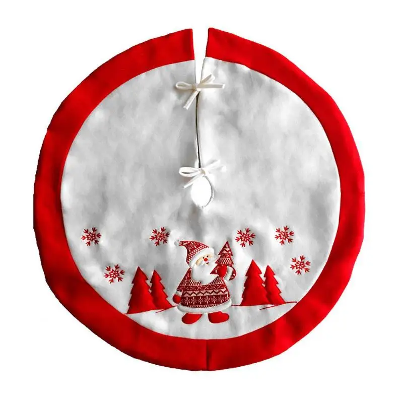 

Home Decoration Christmas Pattern Embroidered Christmas Tree Skirt