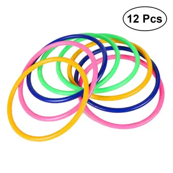 

12Pcs Outdoor Toss Rings Target Throw Carnival Backyard Park Games Kids Intelligence Development Educational Exercise Toy