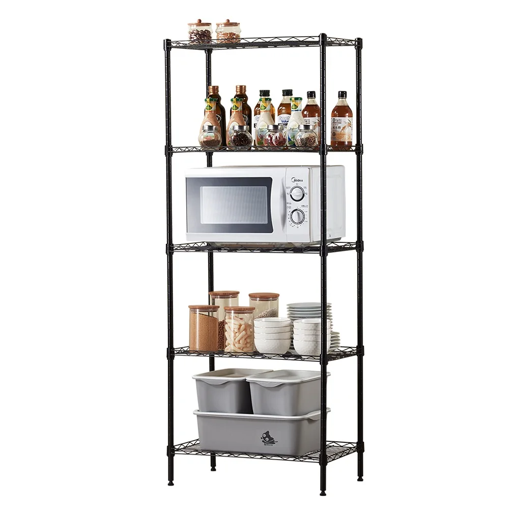 Kitchen racks floor multi-layer space saving simple vegetable pot rack oven microwave oven storage storage shelf YPF080938