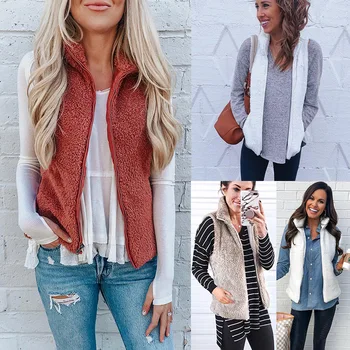 

Women Slim Plus Size Coats New Fashion Sleeveless Jacket Winter Vest Female Leopard Vest Women's Windproof Warm streetwear