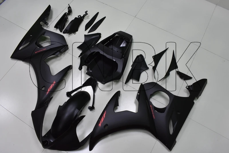 Для YZFR6 04 05 Обтекатели YZF600 R6 2003 материя черный Обтекатели YZF600 R6 2003-2005 обтекатель - Цвет: INJECTION mold