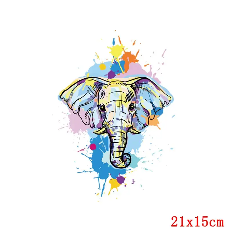 Пользовательские Мультяшные пластыри слон собака Тоторо для одежды