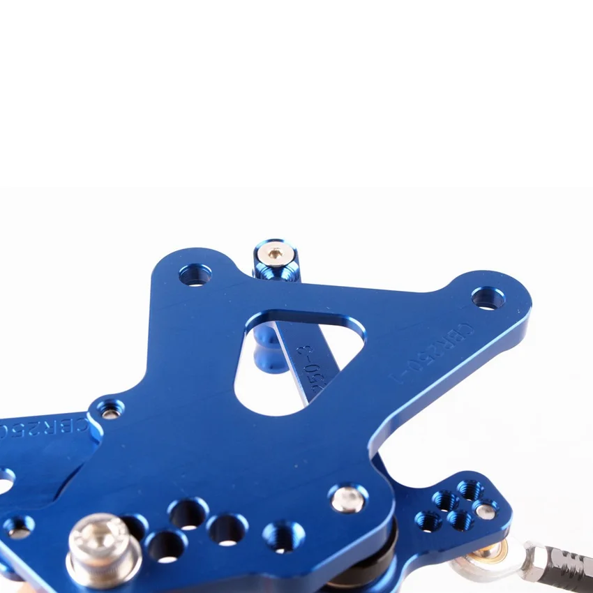 CNC регулируемые Rearset подножки алюминиевые педали для Honda CBR250R 2010 2011 2012 2013 синий