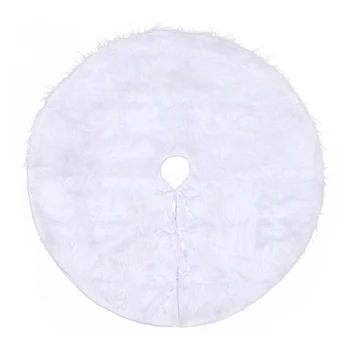 

Christmas Tree Skirt White Plush Tree Ornaments Christmas tree ornament Santa Christmas tree Xmas Tree Decor for Home Party