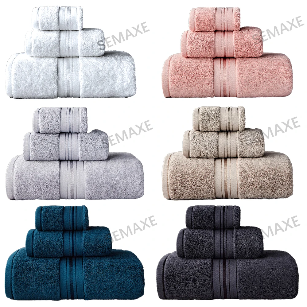 Bath towel set 100% cotton soft super absorbent towel face/thick and large bath bathroom hotel sauna bath towels cotton towel cotton face towels face towel microfiber towel set bamboo towel set