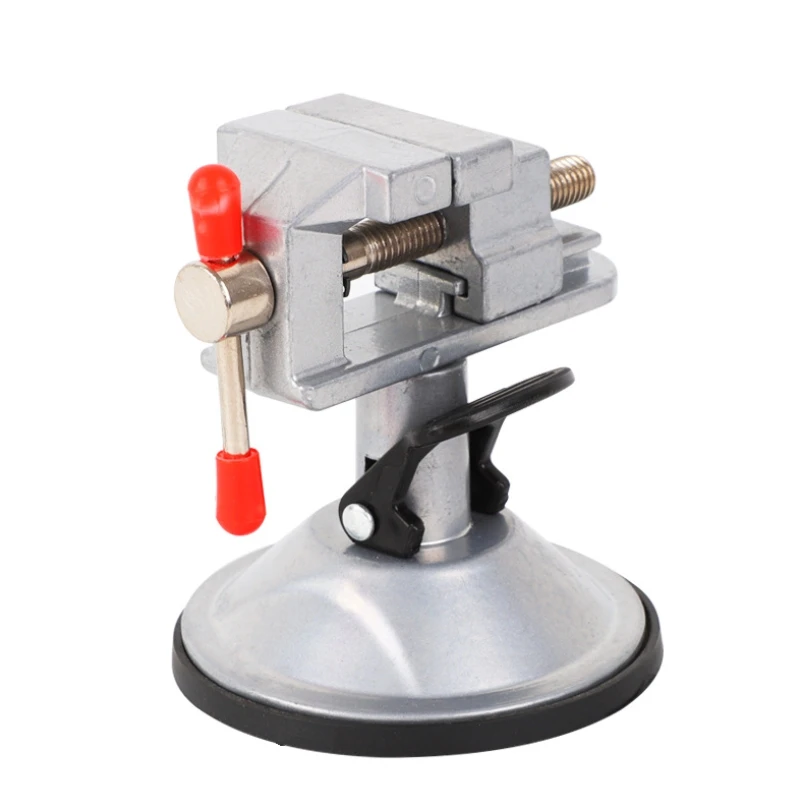 New 360 Degrees Rotary Adjustable Table Vise Fixed Frame Sucker Clamp Rotatable Aluminum Bench Screw For R | Инструменты