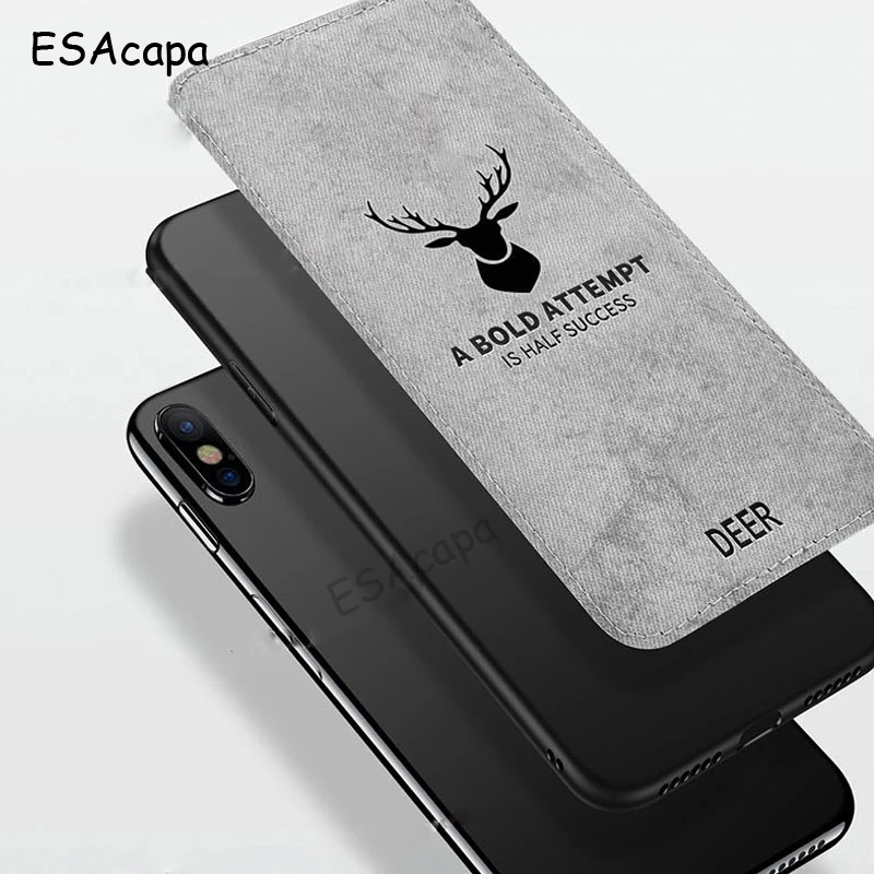 xiaomi leather case design For Xiaomi Mi 11 Case Elk Cloth Pattern Fabric Phone Case For Redmi 10T Pro Note 9S 9 8T 8 Pro K30 K20 Soft Frame Back Cover xiaomi leather case case