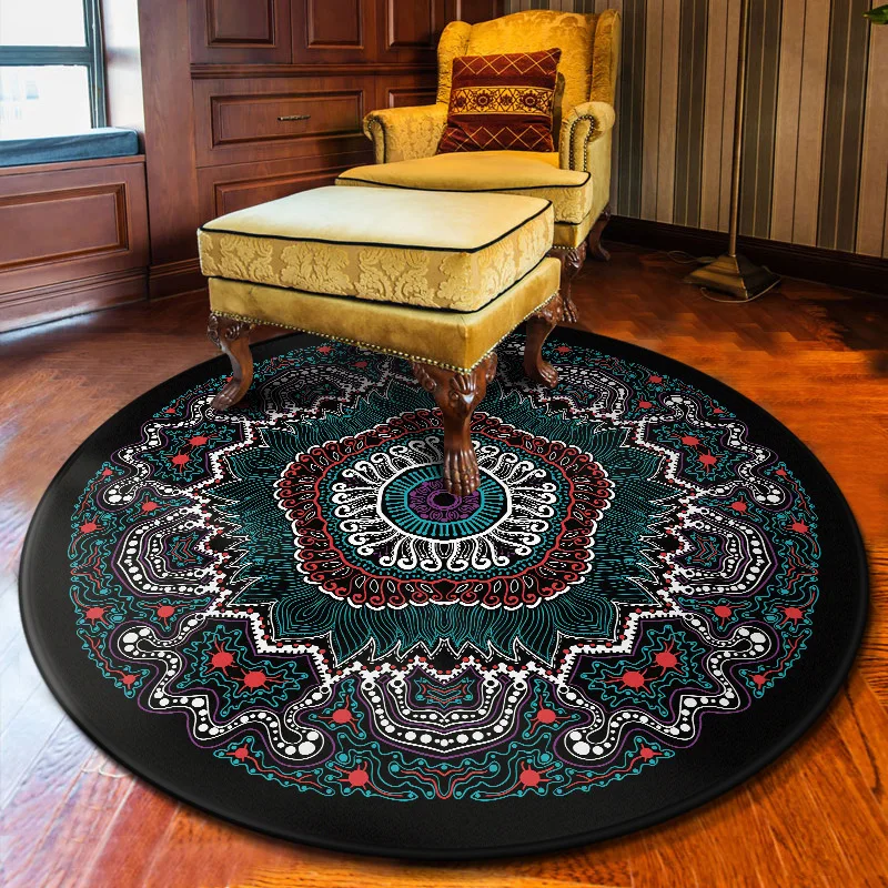 Персидский стиль, коврик для гостиной, коврик для спальни, украшение дома, коврик для йоги Laday's, детский игровой коврик для ползания, круглая мандала, ковер для гостиной - Цвет: No.2