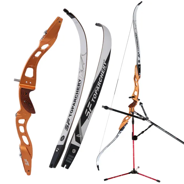  US $82.98 Archery Takedown Recurve Longbow Riser Aluminum Bows Outdoor Hunting Shooting