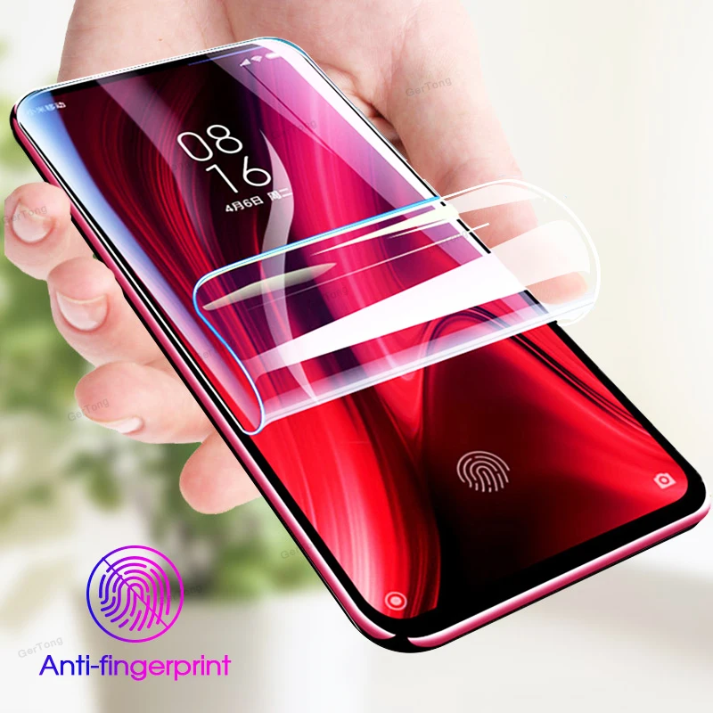 Мягкая Гидрогелевая пленка для защиты экрана Xiaomi mi Note 10 Pro CC9 CC9e 9 Lite Red 8t 8 Полное