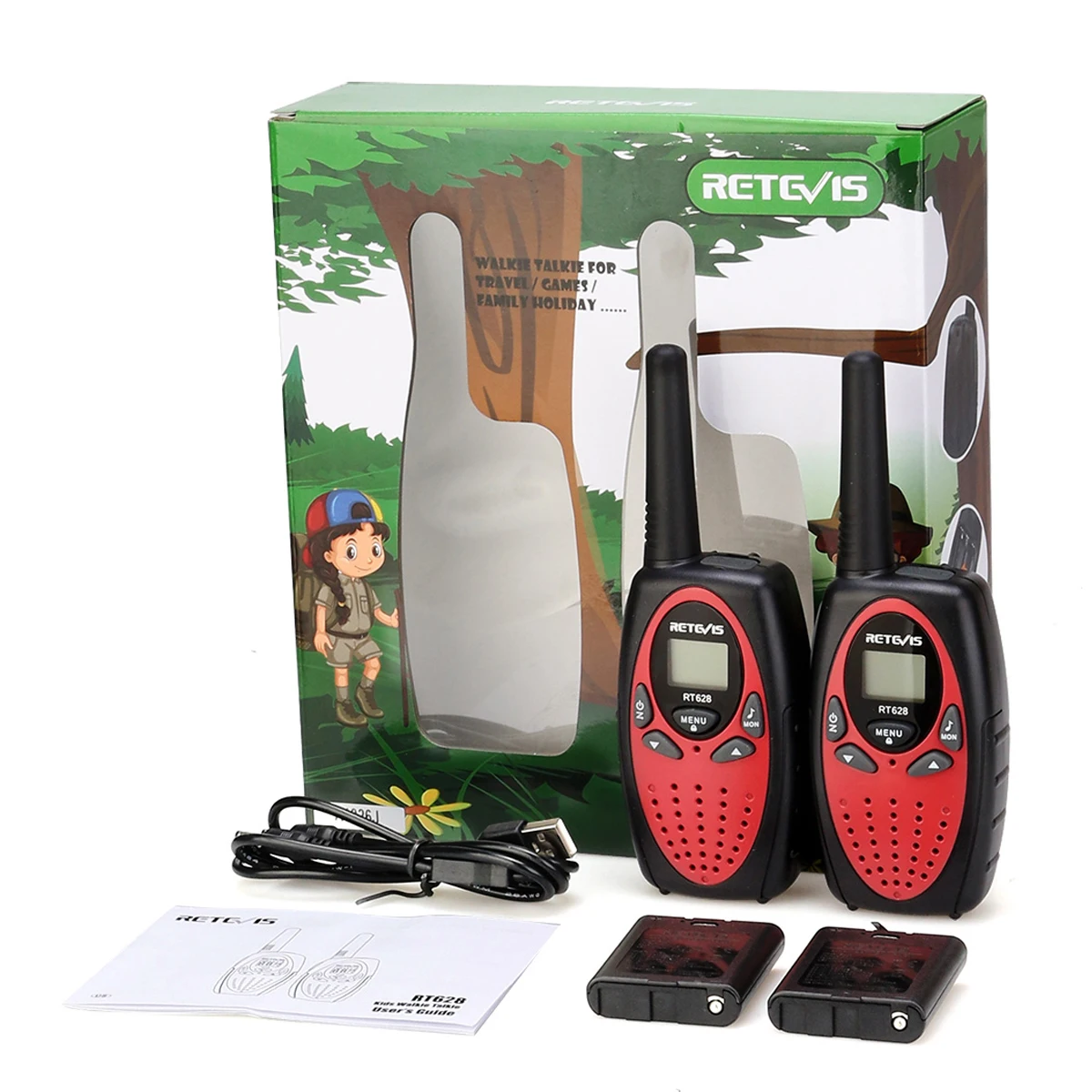 Retevis Mini Talkie Walkie Enfant Rechargeable Walkie Talkie