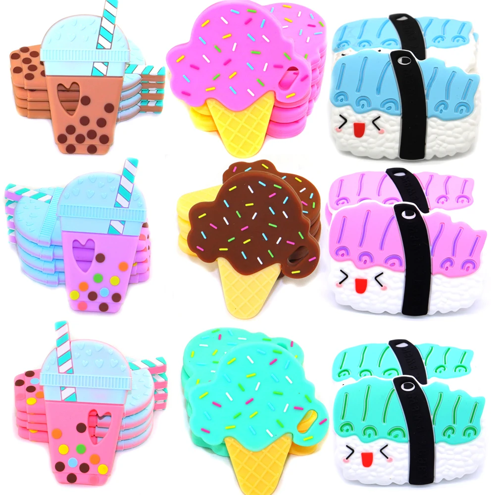 

Cookies Shape Teether Teething For Baby Infant Chewable Toys Cute Shape Teether Teething Pendants For Baby Chewable & Grab Toys