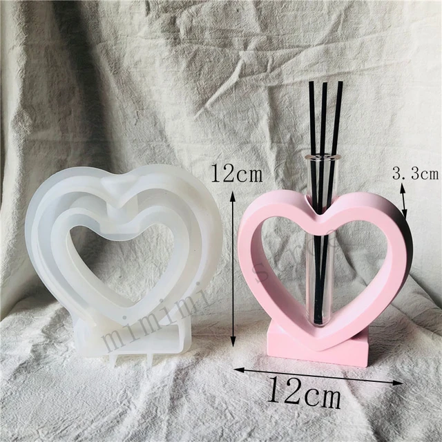 Simple Flower Vase Branch Hydroponic Flower Silicone Mold Acrylic Tube Concrete Flower Stand Mold Clay Epoxy Resin Epoxy Mold G-mold