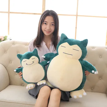 

1 Piece 12 Inch 30 Cm Children's Plush Pillow Toy Snorlax Plush Anime New Rare Soft Stuffed Animal Doll Christmas Children's Toy