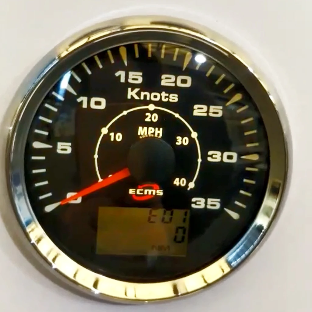 85 мм Водонепроницаемый морской автомобиль gps Спидометр Датчик 0-40 MPH 9-32V 0-35 узлов
