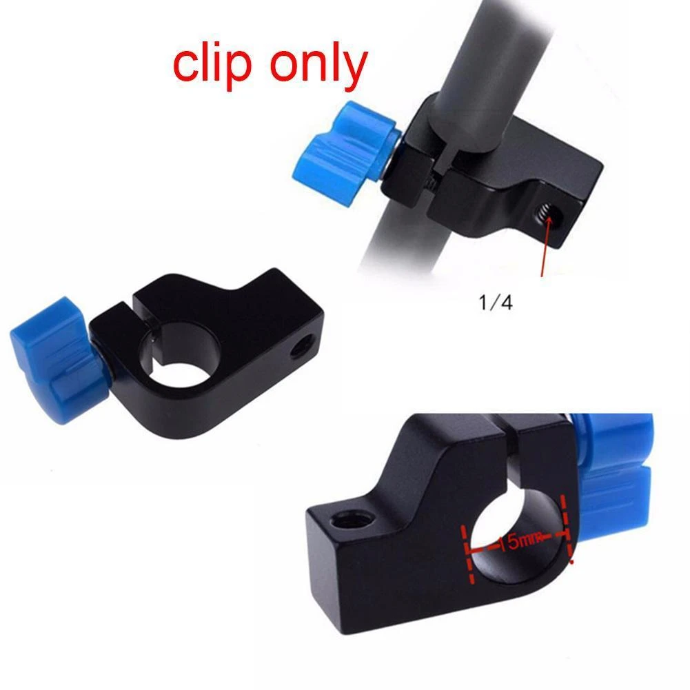 Montaje de rosca de tornillo 1/4 pulgadas, soporte de abrazadera de varilla de 15mm para Monitor DSLR, accesorios de estudio de de foto, brazo de soporte LCD mágico, vino Y0N6|Accesorios