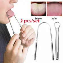 Fashion Toothbrushes Fresh Breath Bad Breath Care Dental Cleaning Oral Hygiene Tongue Scraper Cleaner Stainless Steel