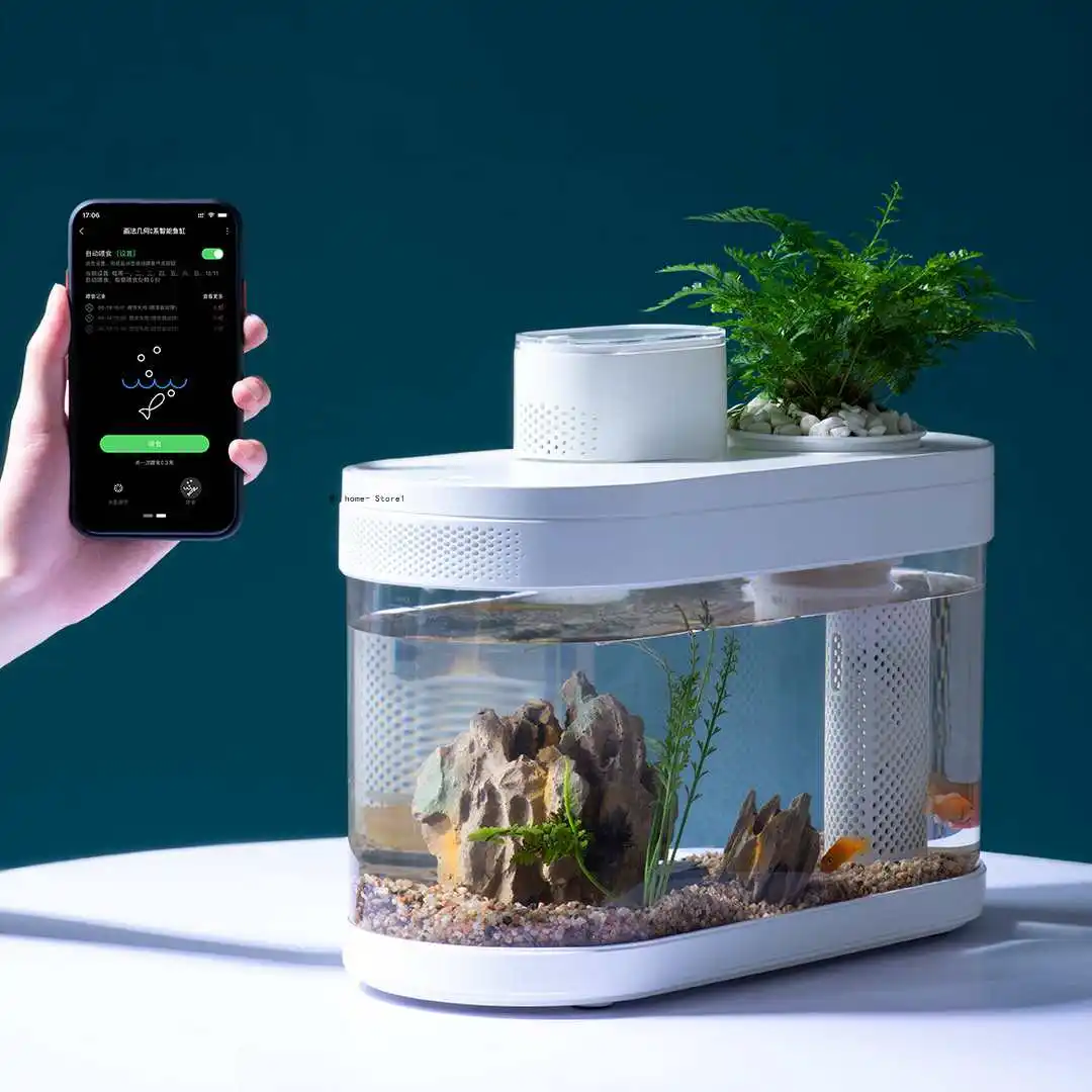 Geometry Amphibious Eco Fish Tank Pro Automatic Timing Feeding