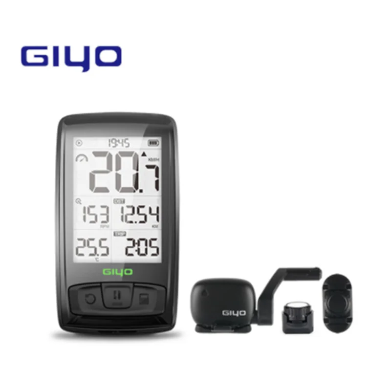GIYO M40 компьютерный беспроводной Bluetooth 4,0 велосипедный компьютер держатель велосипедный измеритель скорости/датчик Каденции с Маген HRM - Цвет: Without HRM