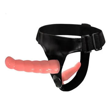 Strapon Double Realistic Dildo Anal Ultra Elastic Harness Belt Strap On Dildo Adult Sex Toys for Lesbian Woman 1