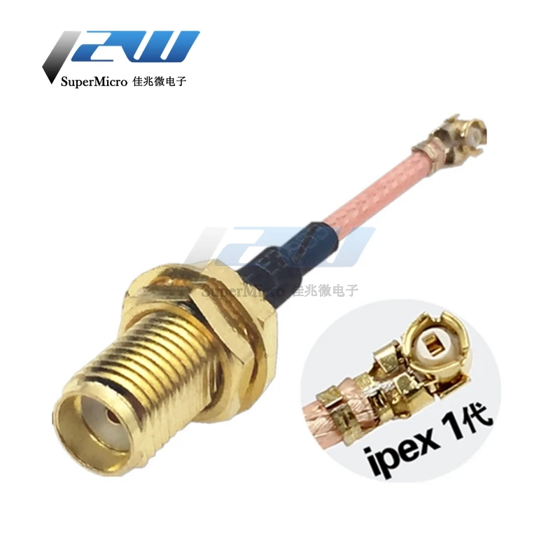 RF IPX / U FL Switch SMA femmina cavo a spirale per Wireless PCI Wifi Card WiFi Router Antenna cavo Pigtail IPX a SMA RG178 Cabl