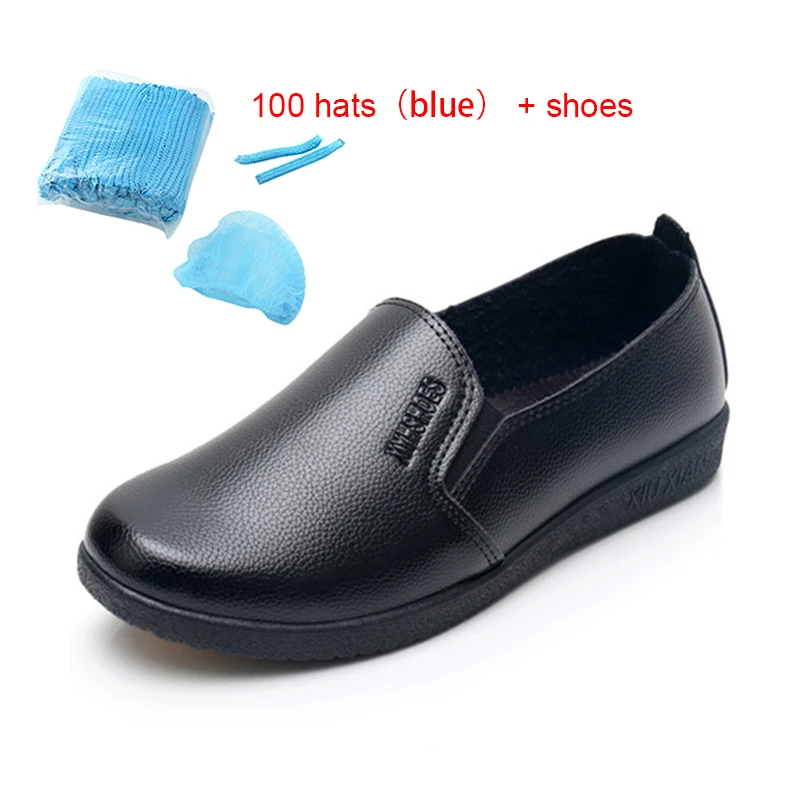 ZAPATOS DE TRABAJO negros impermeables a prueba de para camarera, zapato de cocina para Hotel y restaurante, zapatos planos antideslizantes de trabajo suave para mujer|Accesorios| - AliExpress