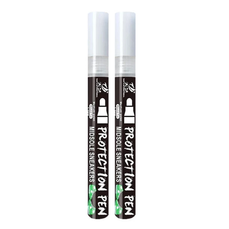 Whitening Repair Pen for Sneakers 2 Pcs Multifunctional Cleaning Pen Shoe Care Whiten Brushes Tool Sports Shoe Care X3UE