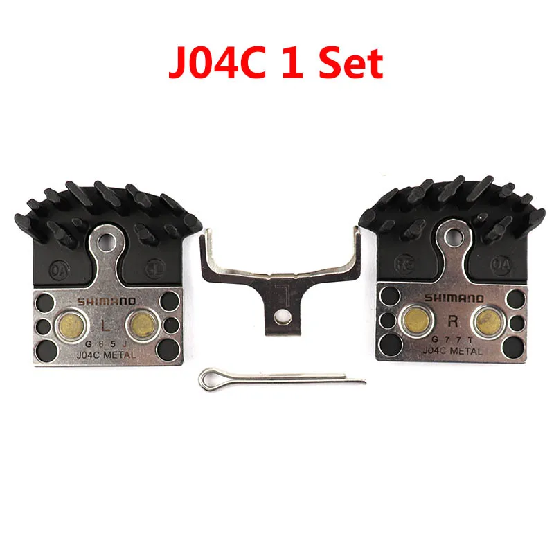 SHIMANO дисковые Тормозные колодки DEORE XT SLX DEORE J03a Смола Ice Tech J04C Металл Ice Tech тормозные колодки MTB Горный сиденья для велосипеда - Цвет: J04C 1Set