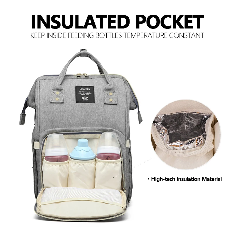 Baby diaper bag mommy stroller bags USB large capacity waterproof nappy bag kits mummy maternity travel backpack nursing handbag