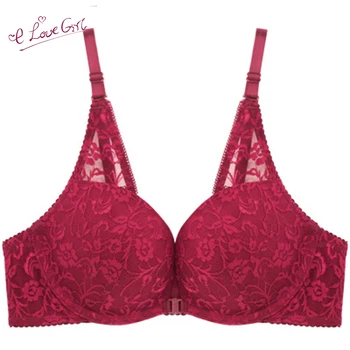 

E lovegirl Sexy Seamless Bras Women Gather Adjustable Straps Underwear Women Push Up Solid Color Lace Side Underwear