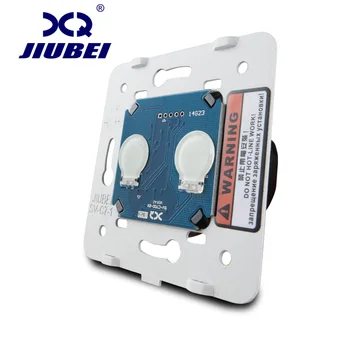 

jiubei EU Standard, AC 220~250V The Base Of Wall Light Touch Screen Switch, 2Gang 1Way, SV-C702