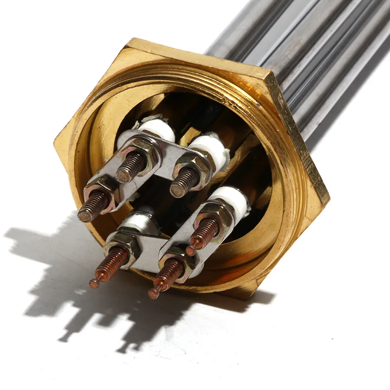 Description Picture 3 of itemLujinxun 220V/380V Water Tank DN40/1.5" Heating Elements 3KW/4.5KW/6KW/9KW/12KW Electrical Immersion Heaters 201SS 8mm Tube