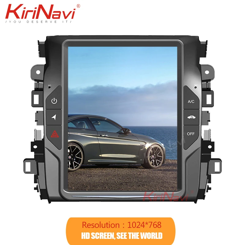 KiriNavi вертикальный экран Tesla Style 10,4 ''Android 8,1 автомобильный Радио GPS навигатор для Honda Avancier автомобильный мультимедийный плеер
