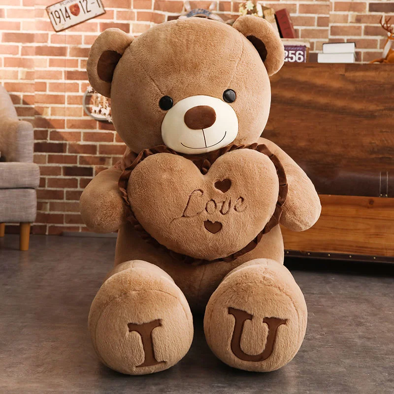 Big Giant Teddy bear soft Stuffed plushie plush toy kawaii room bedroom decor Gift to girlfriend wife Girls Children baby | Игрушки и