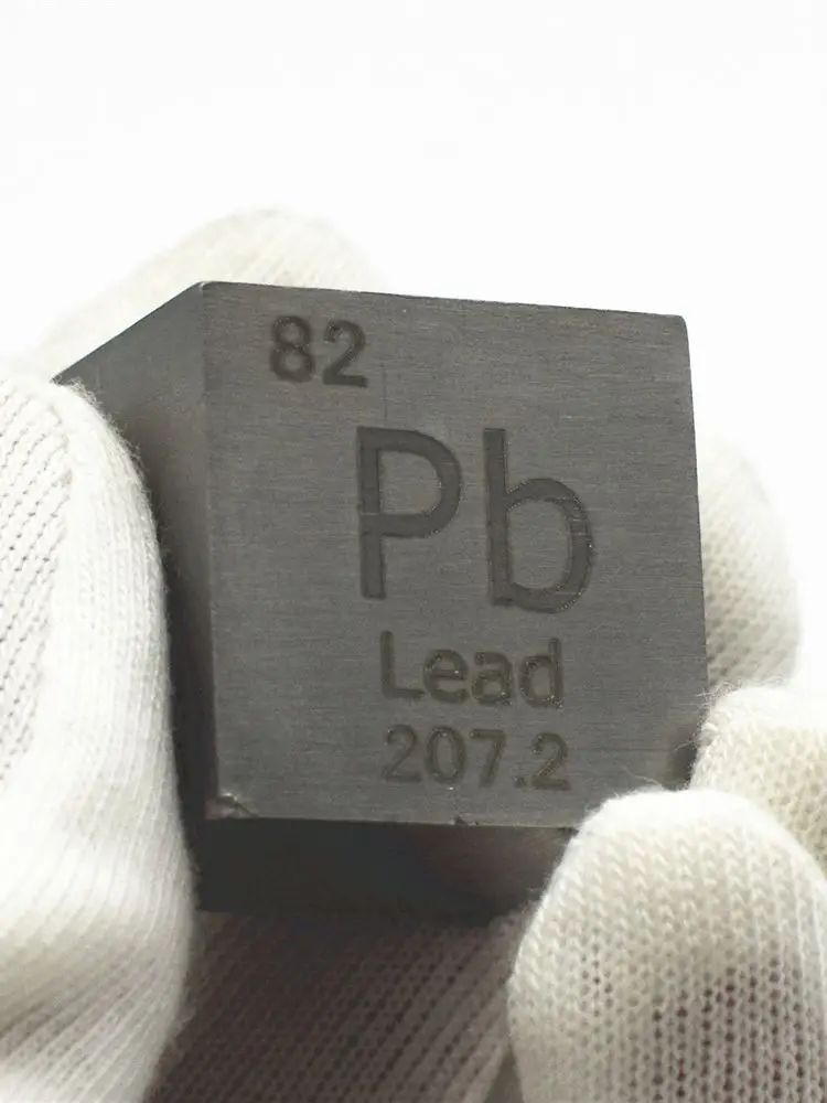 LeadCube10x10x10mm1InchPlumbumPbHeavyMetalElementCollection