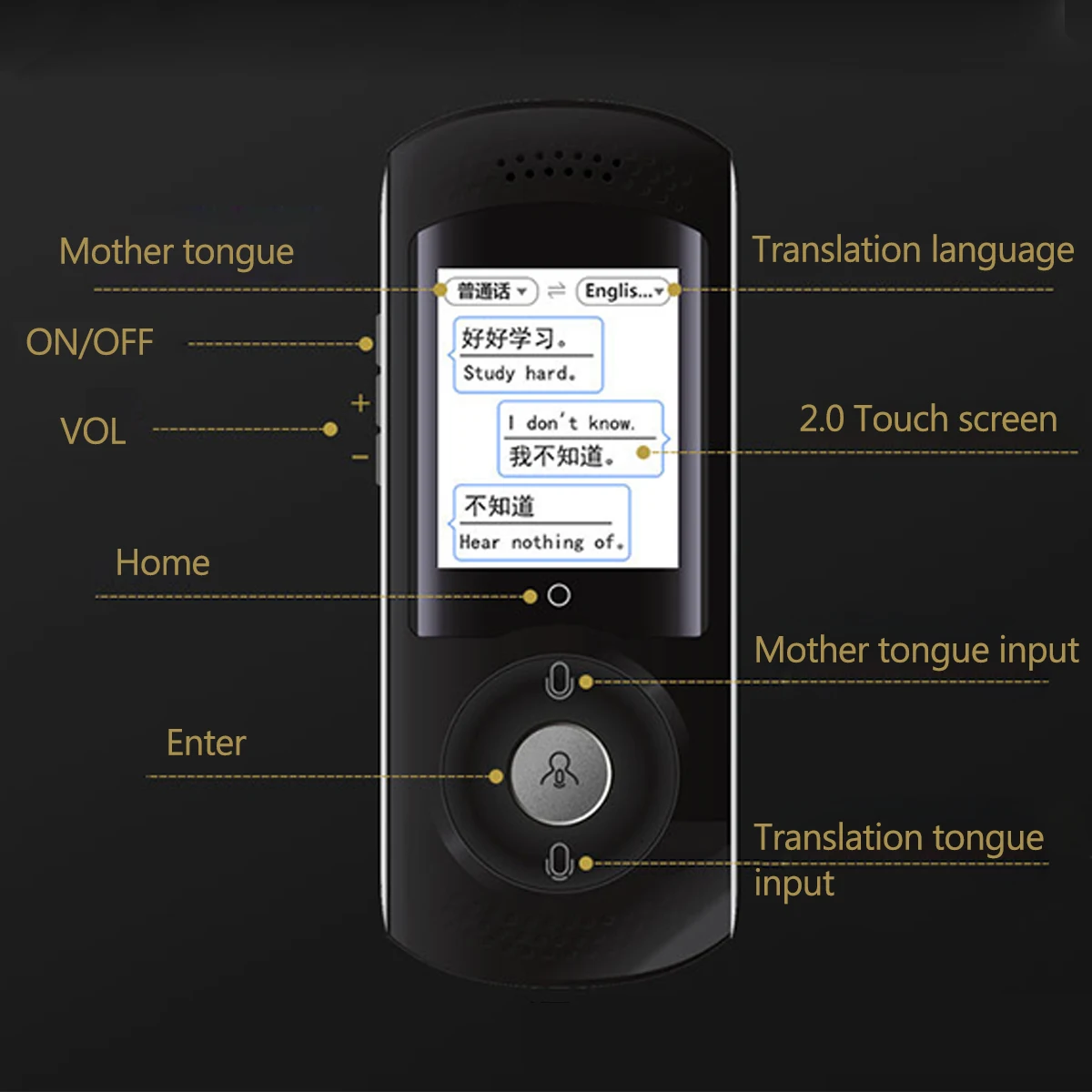 Portable Smart 4G Wifi Intelligent Voice Translator 2.0 Inch Screen 45 Language Traductor Real Time Interpreter Translation for