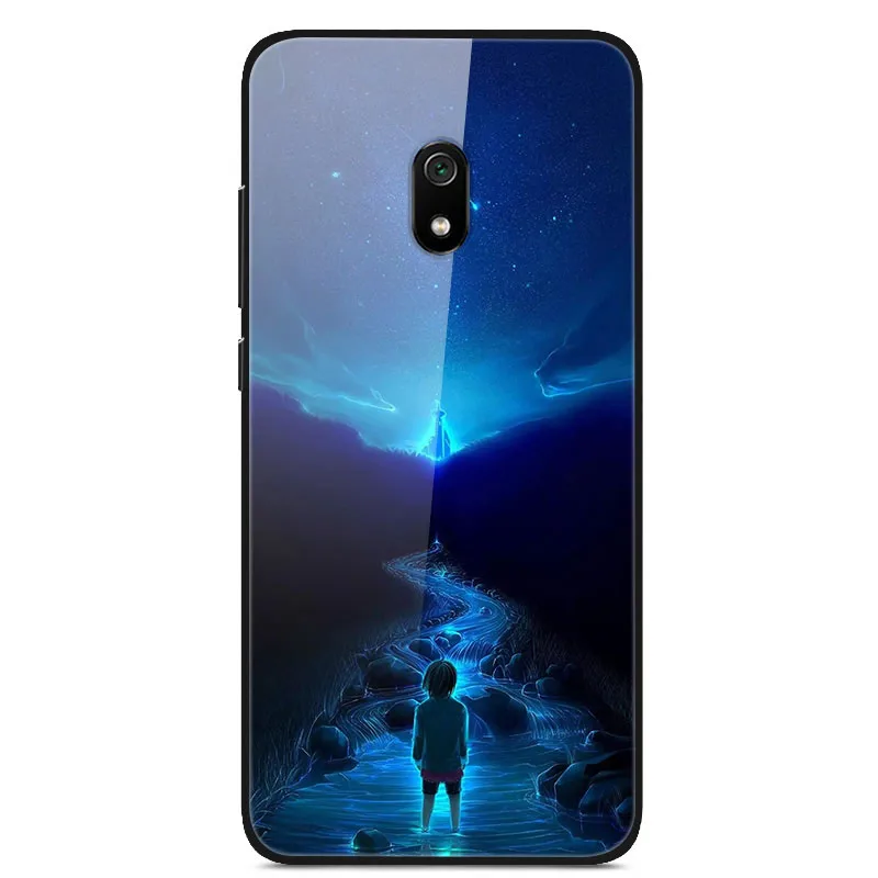 Для Xiaomi Redmi 8A чехол из закаленного стекла жесткий чехол для телефона для Xiaomi Redmi 8A TPU бампер чехол s для Redmi 8A Redmi8A 8 A