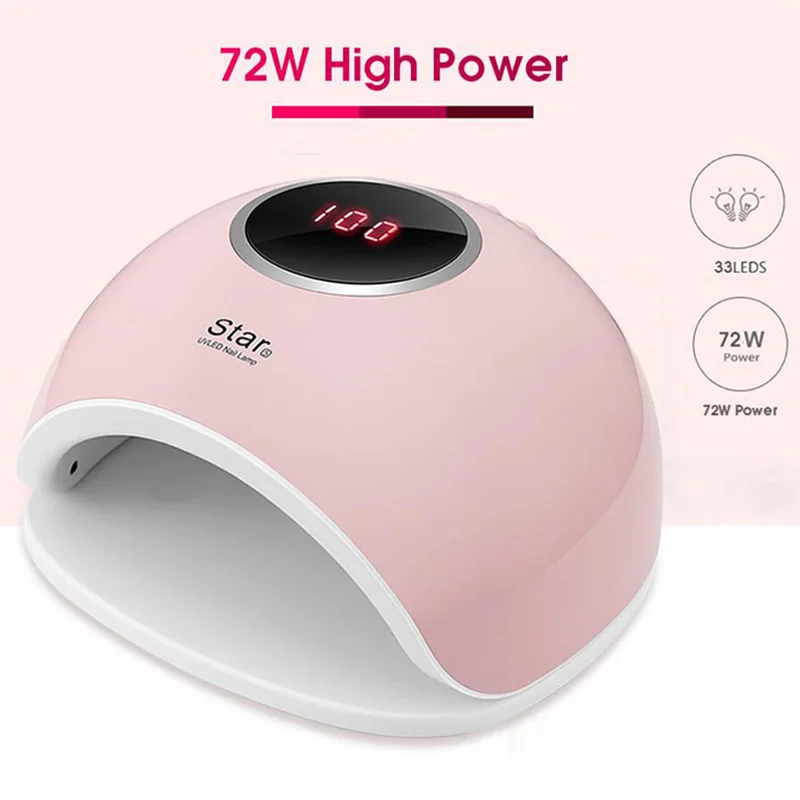

star 5 Nail Dryer UV LED Nail Lamp For Manicure painless Ice Lamp Nails Art Tool For Quick Drying All Gel Polish Hybrid Varnish