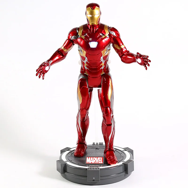 Фигурка Marvel Капитан Америка, Мстители, война бесконечности, Железный человек, Коллекционная модель игрушки с светодиодный светильник