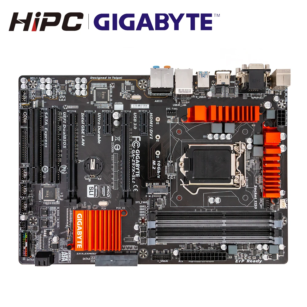 

Gigabyte GA-Z97X-SLI Desktop Motherboard Z97X-SLI Z97 LGA 1150 DDR3 32G SATA3 USB3.0 M.2 VGA DVI HDMI ATX Used Mainboard