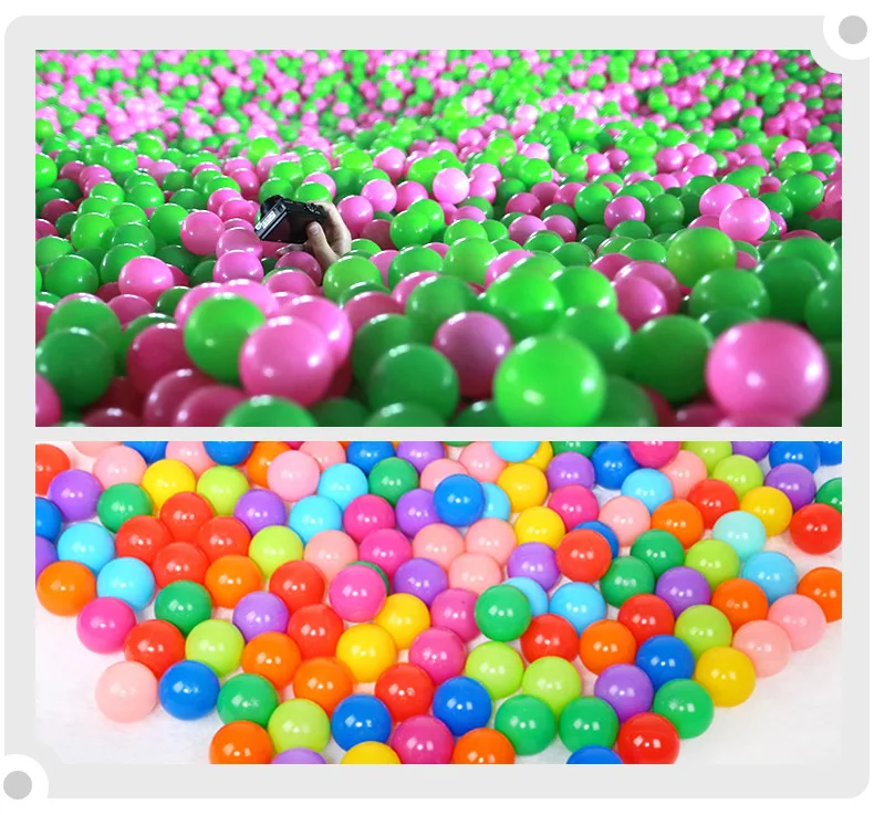 Красочные шарики океана Мячи Мягкие пластиковые океан мяч ребенок плавать Яма игрушка высокое качество