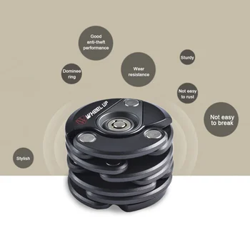 

High Security Bike Lock Chain Label Anti-Theft Bicycle Chain Lock Folding Alloy Chain Cable For Road Bike Mountain Bike hot