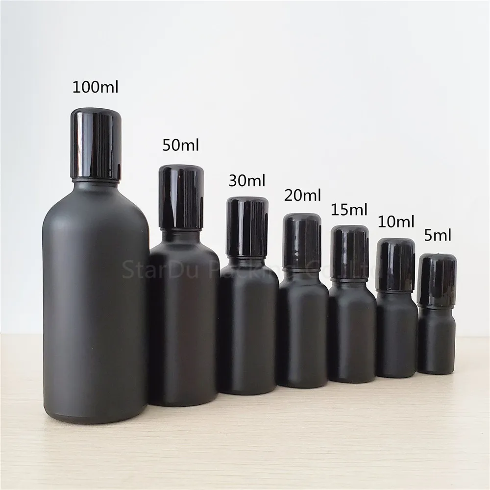 Preto para os Óleos Frasco de Perfume Frasco de 100ml 50 30 20ml Rolo no Essenciais Recarregáveis Desodorante Containers 100pcs 5ml ml 15 10ml 8 Garrafas reutilizáveis