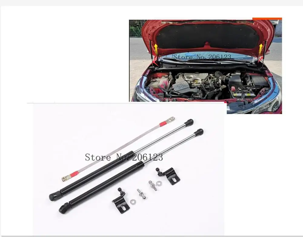 Передняя крышка капота газовые стойки амортизатор подъемник опоры для Toyota Corolla