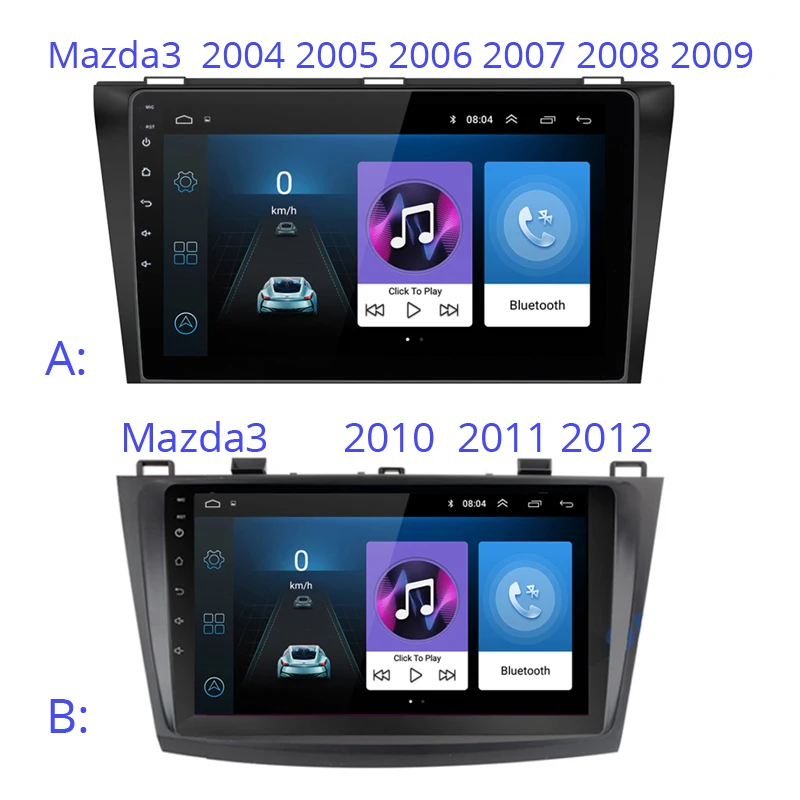 Автомобильный мультимедийный плеер Android 9 дюймов GPS для Mazda 3 mazda3 2004 2005 2006 2007 2008 2009