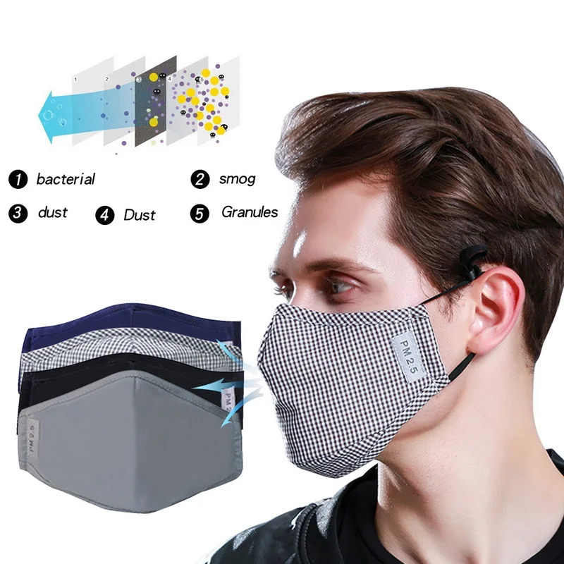 

1pc Face Mask Anti Pollen Allergy PM2.5 Dust Valves Mask Activated Carbon Dustproof Mask, without Filter Cotton Sheet