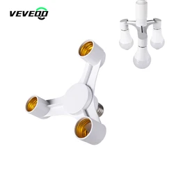E27 LED bulb socket adapter lamp holder 3in 1 splitter lamp holder E27 to E27 home living room bedroom bathroom lighting bracket