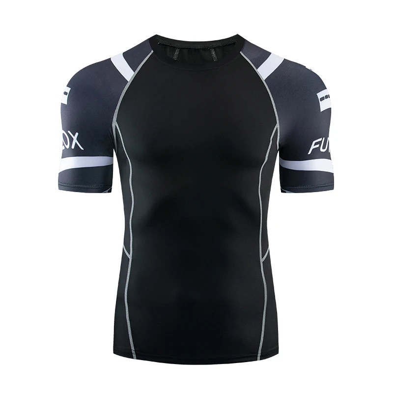 Sports T-Shirt Men's Casual Slim Fit Sportswear Sportswear Summer Quick-drying Running Fitness Short Sleeve Elastic Tights
