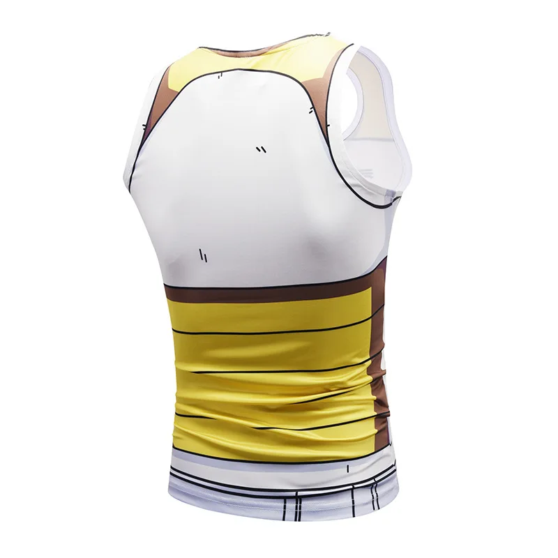 Summer New Style Anime Dragon Ball Vegeta 3D Printted Waistcoat Students Youth National Trends Muscle Waistcoat Men's